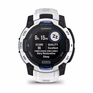Garmin Instinct 3 Solar pulkstenis, 45 mm, balts