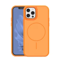Frame Thin Mag maciņš for iPhone 12 / 12 Pro 6,1" oranžs