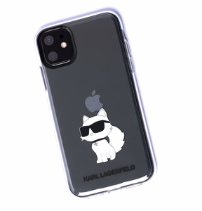 Karl Lagerfeld Ikonik Choupette чехол для iPhone 11 / Xr - прозрачный