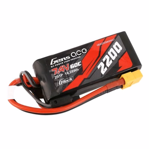 GensAce G-Tech LiPo 2200 mAh 7,4 V 60C 2S1P XT60 akumulators
