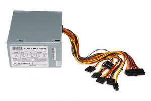 iBox CUBE II barošanas bloks 400 W 20+4 pin ATX ATX sudrabs
