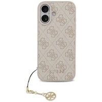 Guess 4G Charms Collection Magnētiskais viedtālruņa apvalks iPhone 17 - rozā