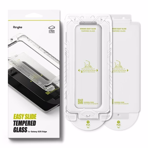 Ringke Easy Slide 2 komplekts rūdītais stikls Samsung Galaxy S25 Edge - caurspīdīgs