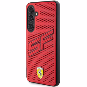 Ferrari Big SF Perforated viedtālruņa apvalks Samsung Galaxy S24+ - sarkans