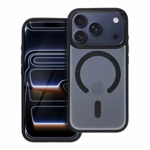 Maciņš iPhone 17 PRO, Matte Mag Cover, saderīgs ar MagSafe, melns