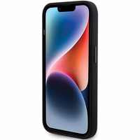 Karl Lagerfeld Silikona Ikonik Metal Pin apvalks viedtālrunim iPhone 15 Pro - melns