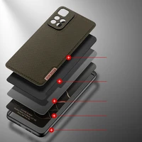 Dux Ducis Fino viedtālruņa apvalks pārklāts ar neilona materiālu Poco M4 Pro 5G zaļa