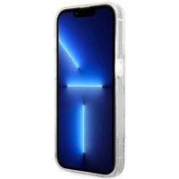 Guess GUHCP14LLCSGSGH iPhone 14 Pro 6.1" balts cietais viedtālruņa apvalks ar šķidro spīdumu marmora dizains