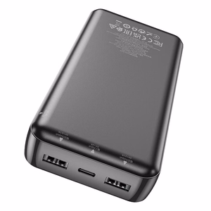 Portatīvais lādētājs Hoco 20000 mAh 2,1A J100A melns