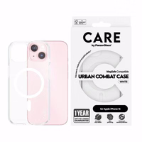CARE by PanzerGlass Urban Combat Magnētiskais viedtālruņa apvalks iPhone 15 - balts
