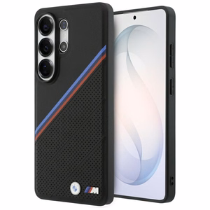 BMW Tricolor Metal Logo MagSafe maciņš priekš Samsung Galaxy S26 Ultra melns