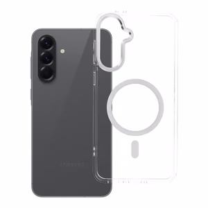 Maciņš Samsung A56 Frame Clear Hybrid Mag Cover saderīgs ar MagSafe caurspīdīgs