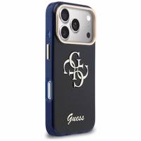 Guess IML 4G Script Metal Maciņš for iPhone 17 Pro - zils