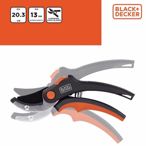 BLACK+DECKER sekators ar šķērveida asmeņiem, 20,3 cm