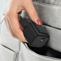 Acefast A73 Mini PD 20W GaN USB-C sienas lādētājs - melns