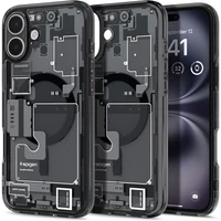 Spigen Ultra Hybrid MagSafe Zero One apvalks iPhone 16 – tumši pelēka