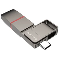 Borofone zibatmiņa BUD8 Spirit USB 3.2 + Type C 128GB