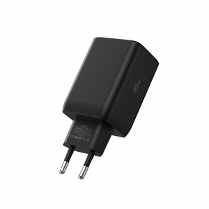 Tech-Protect NC45W-GAN 2-PORT PD45W sienas lādētājs - melns