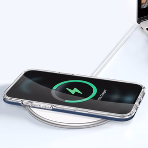  Skaidrs 3in1 vāciņš iPhone 12 Pro Max ar zila rāmi želejas pārklājums