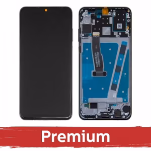 LCD дисплей совместимый с Huawei P30 Lite с рамкой / Peacock Blue / OEM