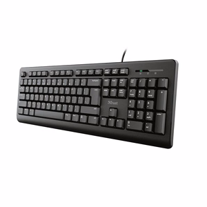 Trust Primo 4-in-1 vadu tastatūras, bezvadu peles, austiņu un peles paliktņa komplekts