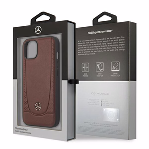 Mercedes MEHCP14MARMRE iPhone 14 Plus 6.7 "sarkans / sarkans cietais apvalks ādas Urban Bengale