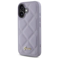 Guess stepēts metāla logotips viedtālruņa apvalks iPhone 16 - gaiši violeta