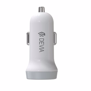 Devia automašīnas lādētājs Smart 2x USB 3,1A balts