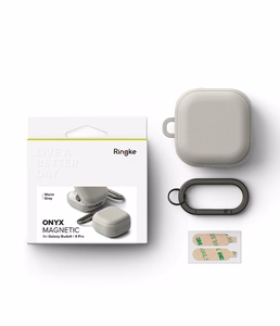 Ringke Onyx Magnetic maciņš priekš Samsung Galaxy Buds 4 / 4 Pro pelēks
