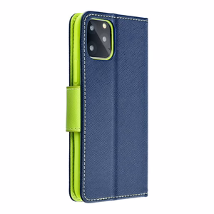 Flip case for iPhone 15 PRO MAX Fancy Book navy blue / lime