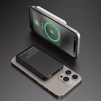 Bezvadu magnētiskais portatīvais lādētājs Dudao K14S USB-C / MagSafe 20W 5000mAh (melns)