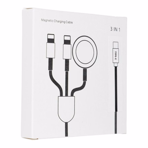 Кабель 3in1 Type C к Lightning / Typ C / Apple Watch 3W 2A C3169 1,2 м белый