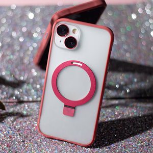 Mag Ring viedtālruņa apvalks iPhone 14 6,1" sarkans