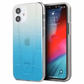 Mercedes Transparent Line viedtālruņa apvalks iPhone 12 mini - zils
