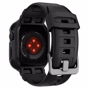 Spigen Rugged Armor Pro Case with Strap for Apple Watch 4 / 5 / 6 / 7 / 8 / SE (44/45 mm) - Black
