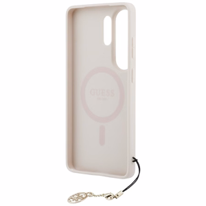 GUESS maciņš for SAMSUNG S26 Ultra GUHMS26LGF4GPI (PU 4G Classic Logo with Charm) rozā