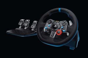 Logitech G G29 stūre + pedāļi PlayStation 3, PlayStation 4 analogā USB 2.0 melns
