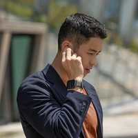 UNIQ siksniņa Linus Apple Watch Series 1/2/3/4/5/6/7/8/9/SE/SE2/Ultra/Ultra 2 42/44/45/49mm. Airosoft Silikona melns/melns