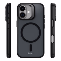 Etteri Morning Fog maciņš for iPhone 16 6,1" melns