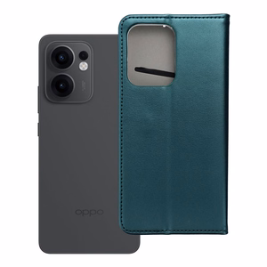 Flip case for Oppo Reno 13F 4G / 5G Smart Magneto dark green