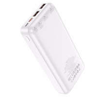 Portatīvais lādētājs (m) Hoco 20000 mAh QC PD 3A 22,5W J101A balts