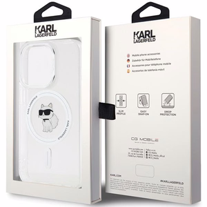 Karl Lagerfeld IML Choupette MagSafe apvalks iPhone 13 Pro Max - caurspīdīgs