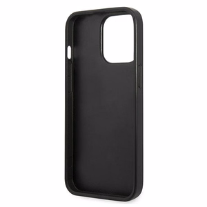 Karl Lagerfeld KLHCP13LMNMP1K iPhone 13 Pro / 13 6.1" viedtālruņa apvalks (m) melns / melns Monogrāmas plāksne