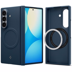 Spigen AirSkin Aramid MagFit MagSafe maciņš modelim Samsung Galaxy Z Fold 8 Ultra – tumši zils