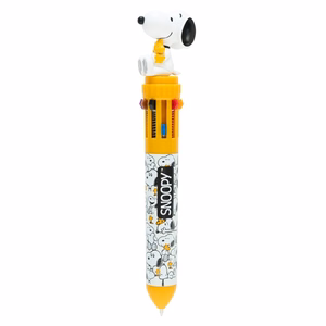 Snoopy Lazy Days automātiska 10 krāsu lodīšu pildspalva ar 3D figūriņu