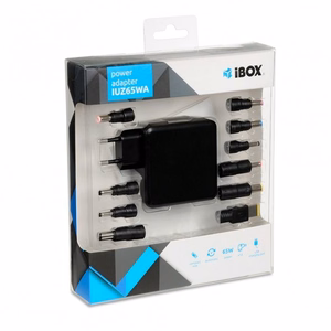 iBox IUZ65WA barošanas adapteris auto 65 W melns