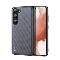 Dux Ducis Fino viedtālruņa apvalks Samsung Galaxy S23+ ar silikona rāmi pelēks