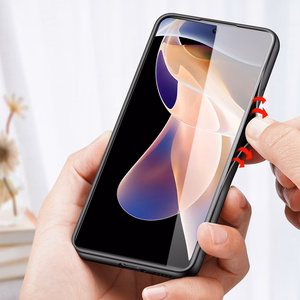 Dux Ducis Fino viedtālruņa apvalks pārklāts ar neilona materiālu Xiaomi Redmi Note 11 Pro+ 5G (China) / 11 Pro 5G (China) / Mi11i HyperCharge / Poco X4 NFC 5G zila