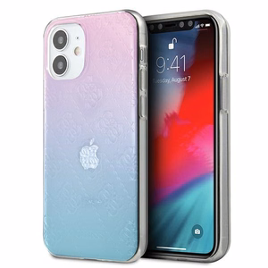 Guess GUHCP12S3D4GGBP iPhone 12 mini 5.4" сине-розовый/сине-розовый жёсткий чехол 4G 3D Pattern Collection
