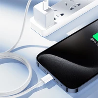 Joyroom Ben Series S-A45 USB-C / USB-C 60W kabelis 1m - balts